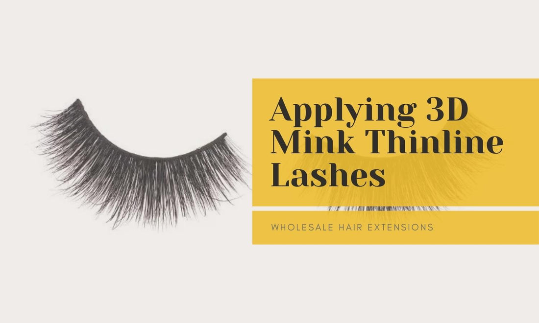 Applying 3D Mink Thinline Lashes