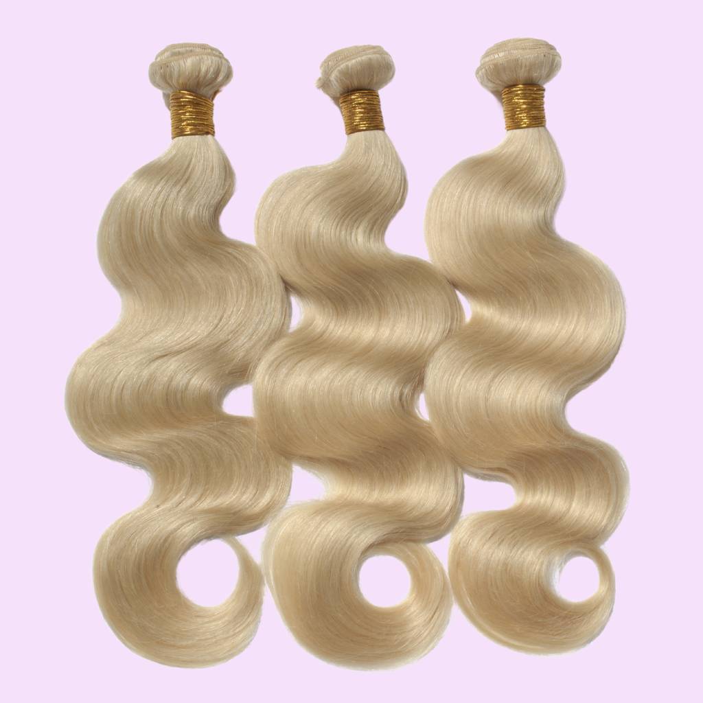 blonde hair bundles