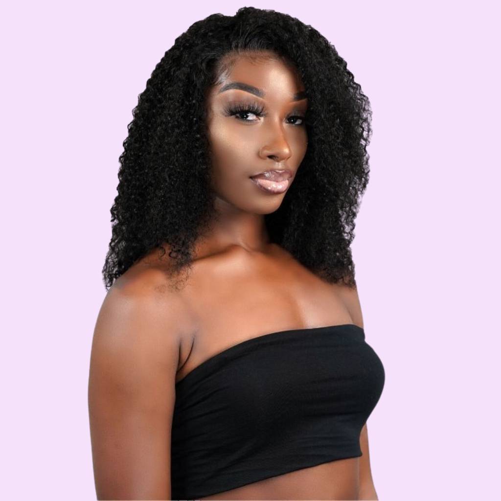 curly lace front wig