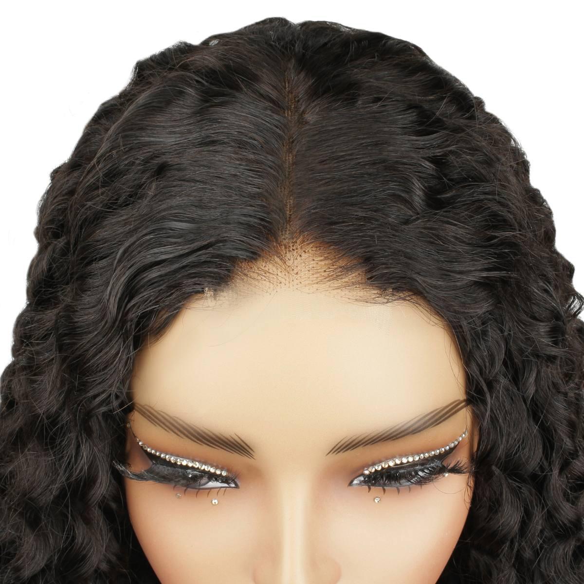 top  of deep curly 2x6 hd wig