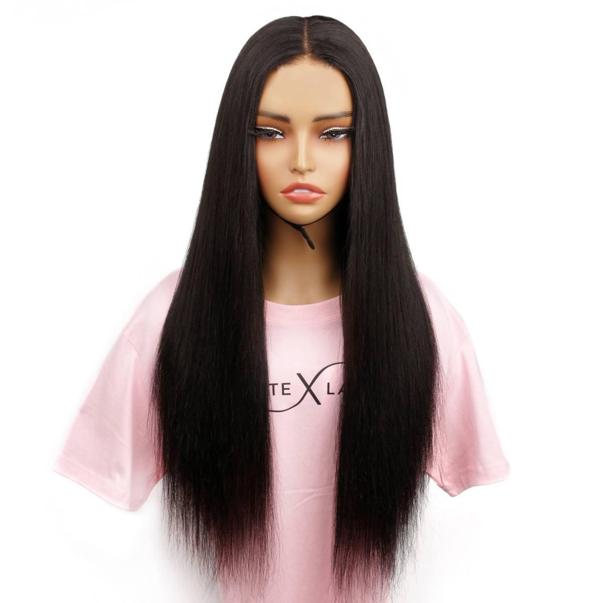 2x6 hd yaki straight closure wig