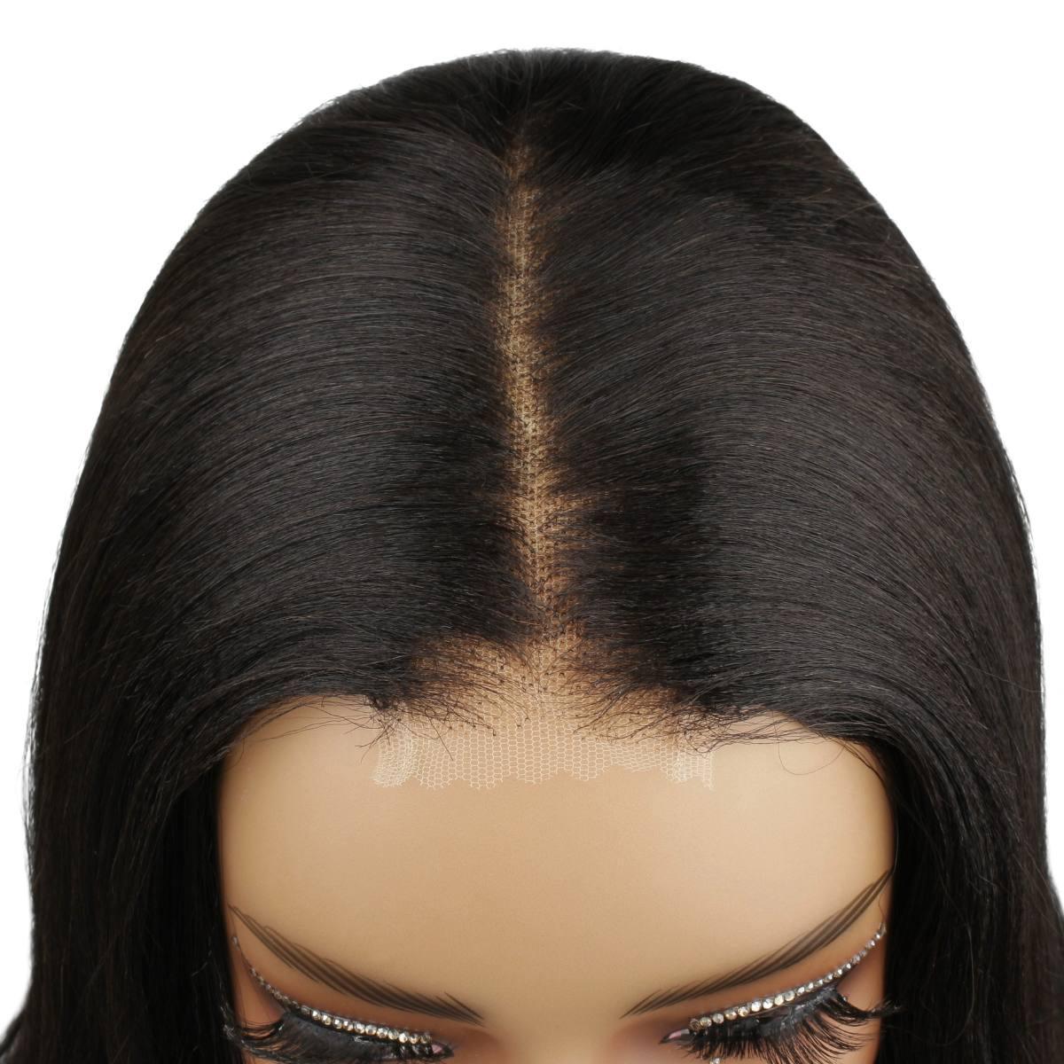 2x6 hd yaki straight wig lace