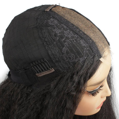 lace of 2x6 kinky straight hd closure wig