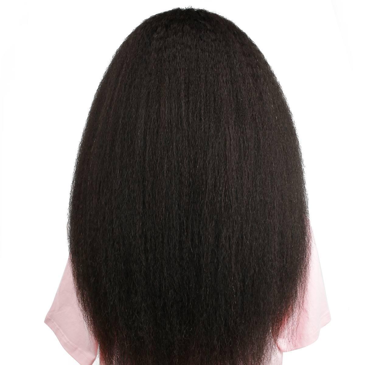 back of 2x6 kinky straight hd closure wig