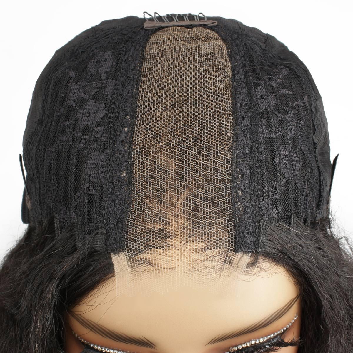 Kinky Straight HD 2x6 Closure Glueless Wig