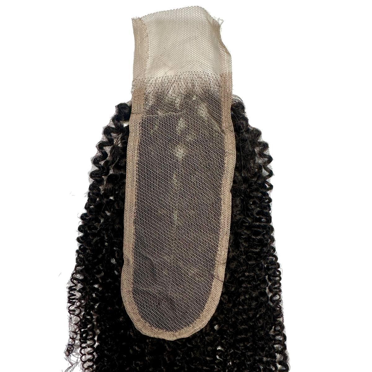 2x6 transparent afro kinky closure back