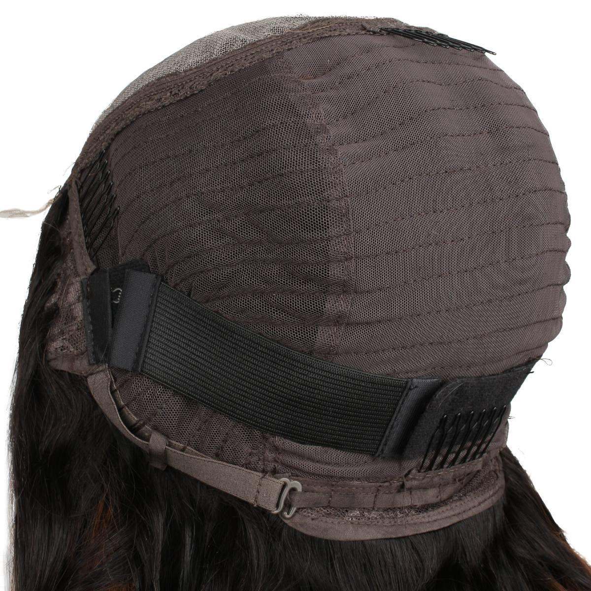 Brown Ombre Wavy 5x5 Cap side