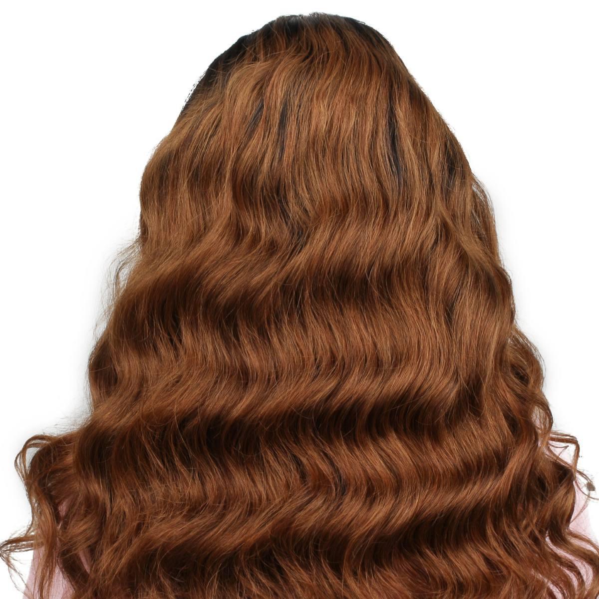 Brown Ombre Wavy 5x5 Transparent Back