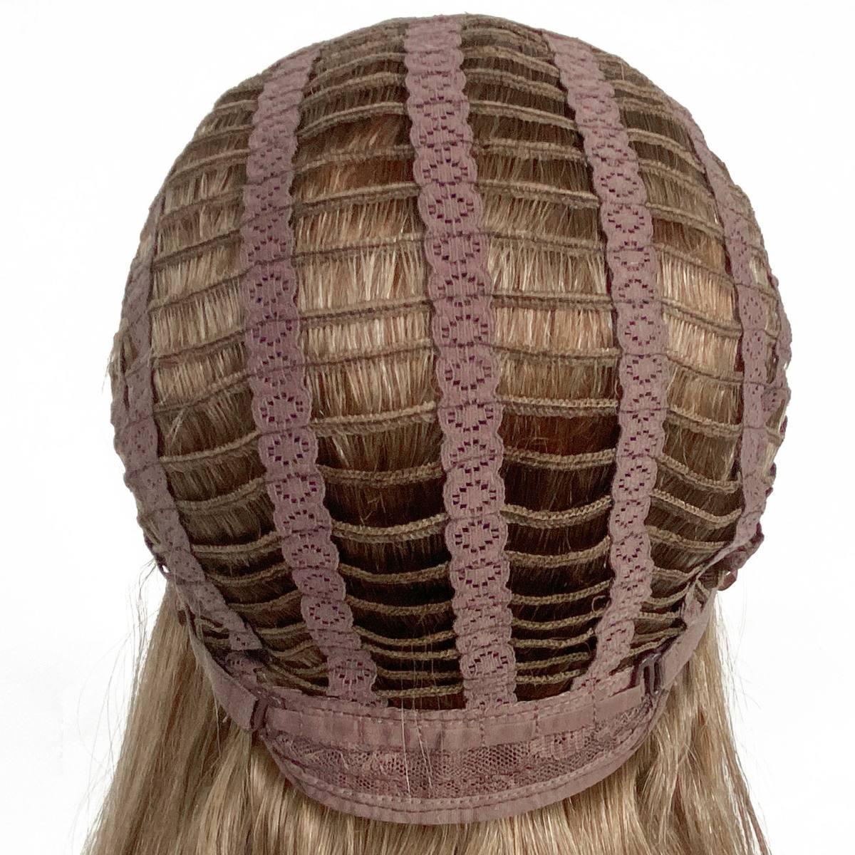 dark auburn blonde wavy back cap