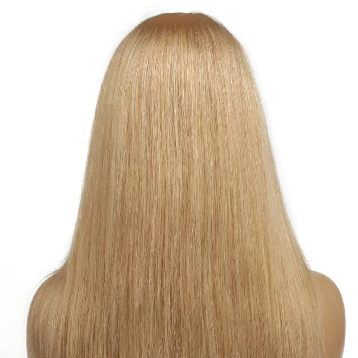 Dark Blonde Straight Capless Wig Back