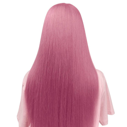 Fuschia Straight 13x4 Transparent Back