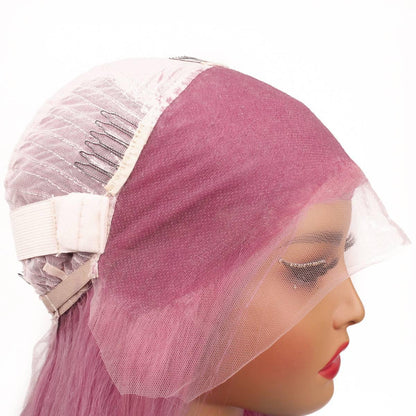 Fuschia Straight 13x4 Transparent Lace Wig