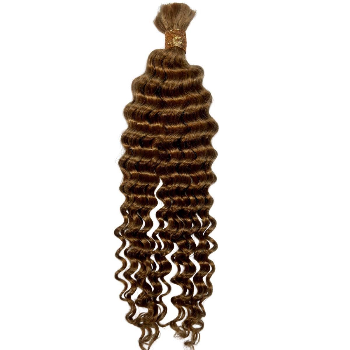 Honey Blonde Deep Wave Bulk Braiding Hair