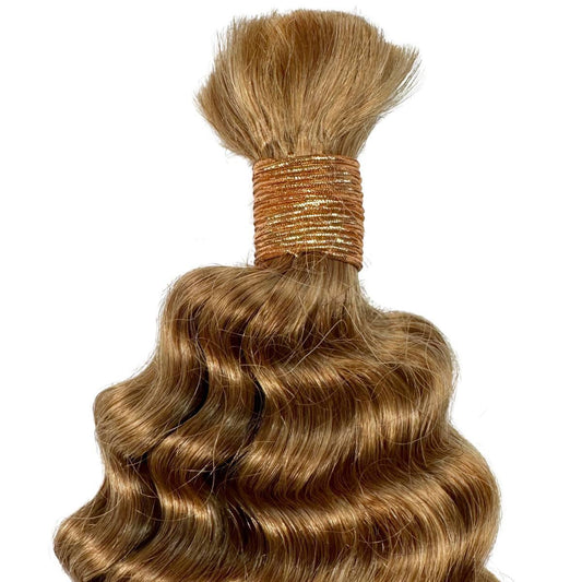 Honey Blonde Deep WaveBulk Hair