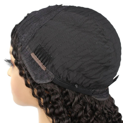 back of cap view jerry curl v part wig