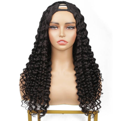 front view of latin wave v part wig