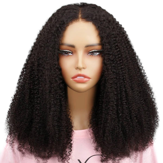 front of afro kinky 2x6 hd closure wig