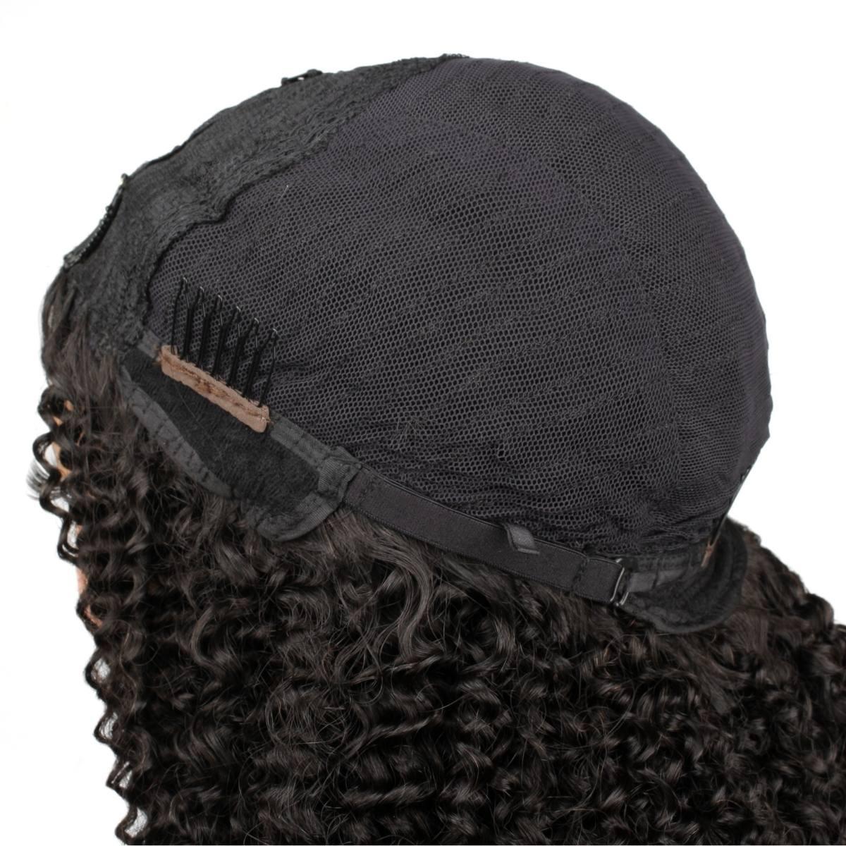 afro kinky curly u part side cap