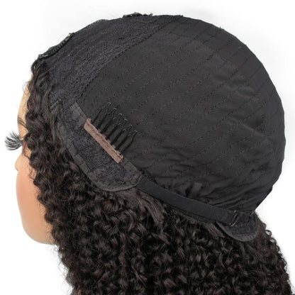 inside of the cap of afro kinky curly v part