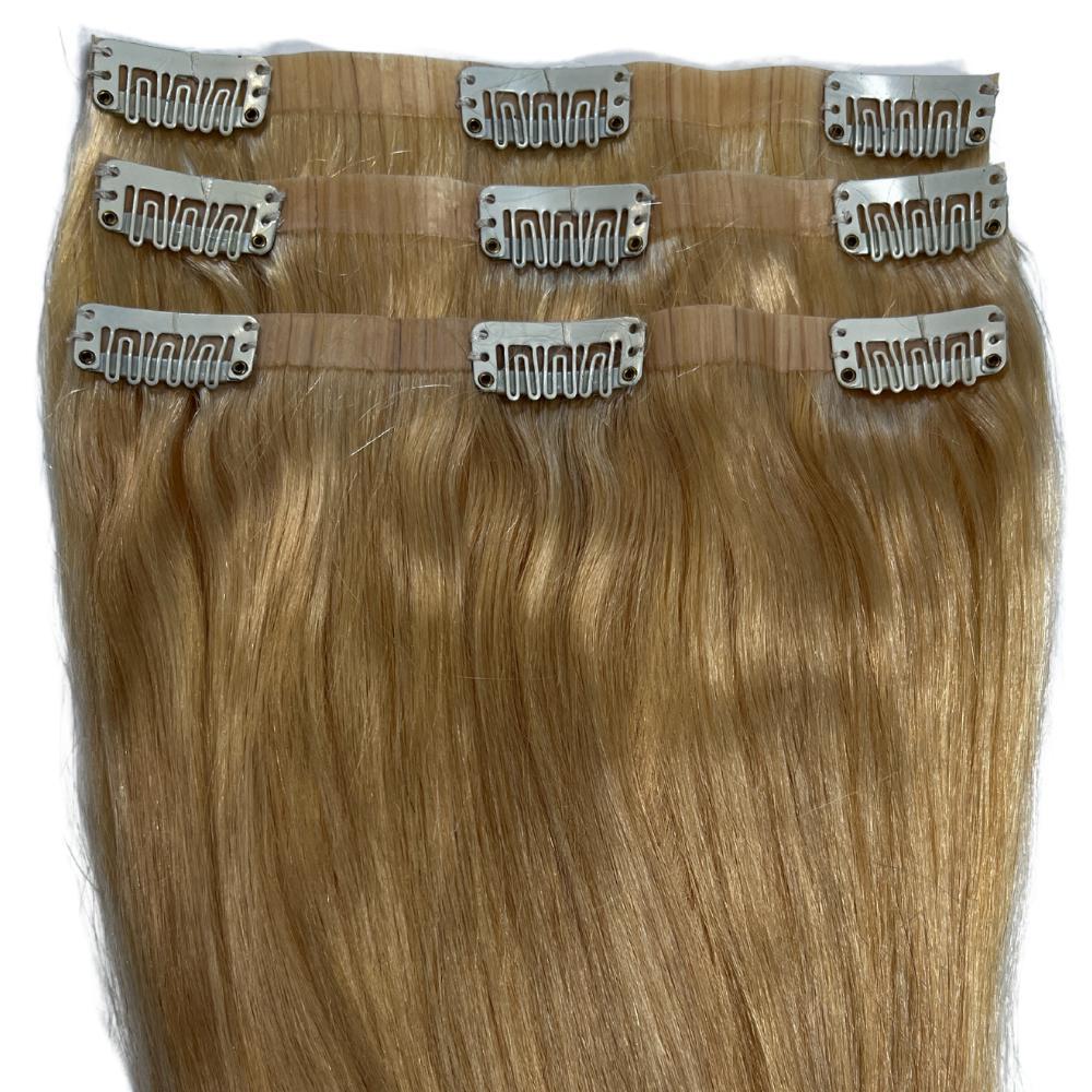 blonde seamless clip in three piece