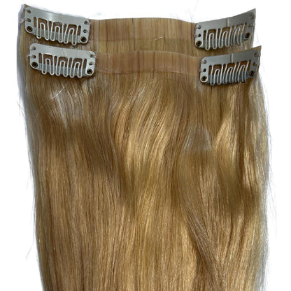 blonde seamless clip in two pieces