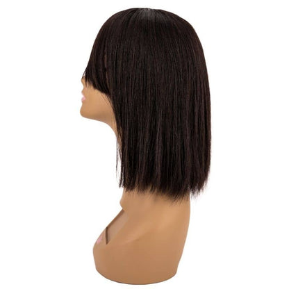 Bob bang wig on mannequin