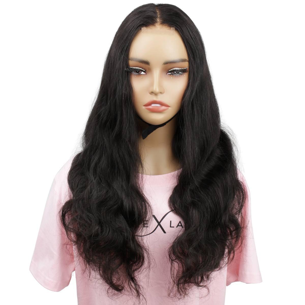 front view of body wave 2x6 hd wig