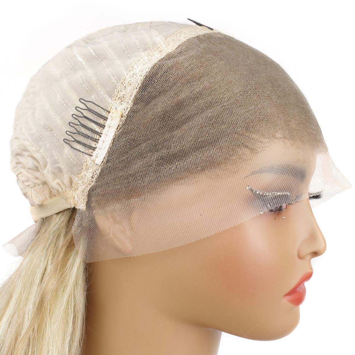 Light Blonde Highlight Body Wave 13x4 Transparent Lace Front Wig