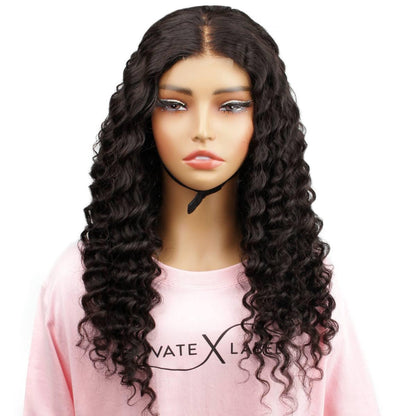 front of deep wave 2x6 hd closure wig