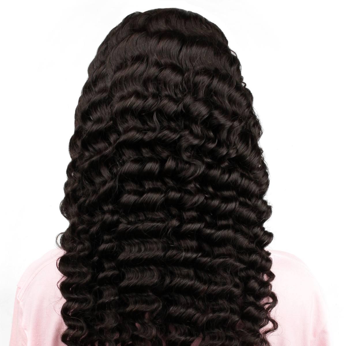 back of deep wave 2x6 hd closure wig