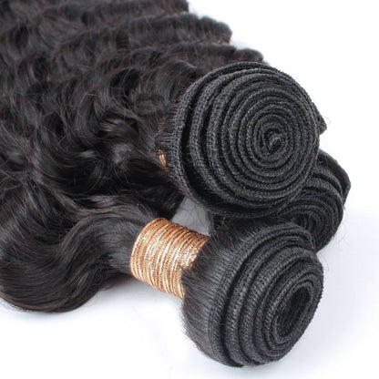 deep wave human hair bundle weft