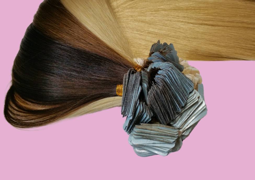 human hair tape-in hair extensions