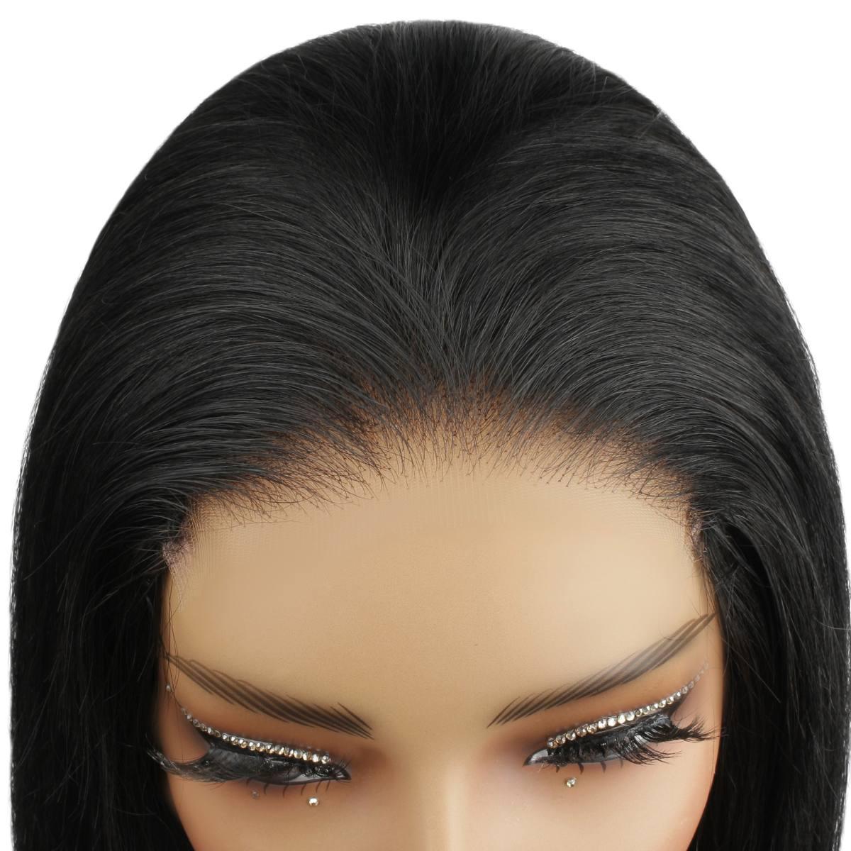 jet black 5x5 hd bob wig lace