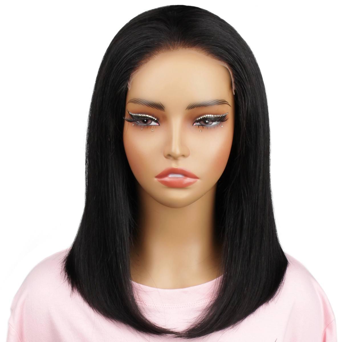 jet black 6x6 hd closure bob wig view