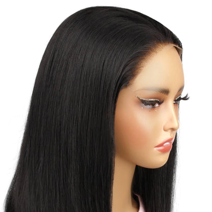 jet black 7x7 hd bob wig