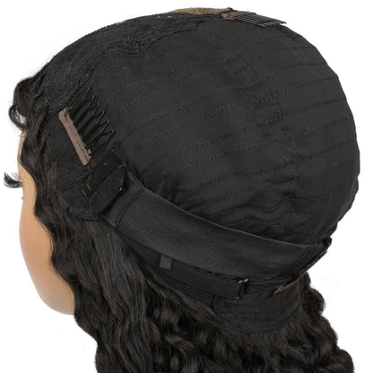 back of cap of kinky curly 2x6 hd closure wig