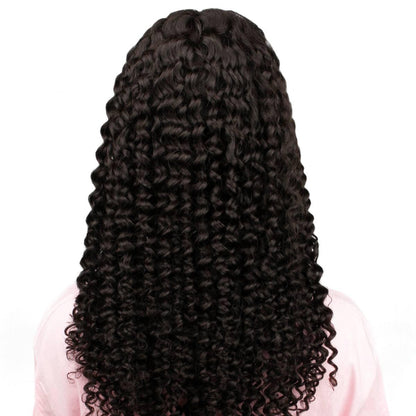 back of kinky curly 2x6 hd closure wig