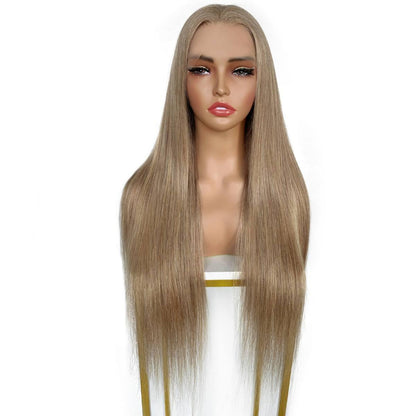 front ofLight Ash Blonde Straight 13x4 Lace Front Wig