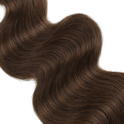 medium brown body wave hair