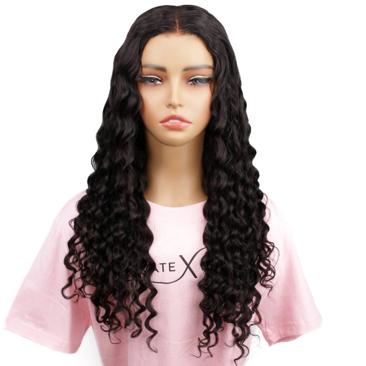 front of messy curl 2x6 hd closure wig