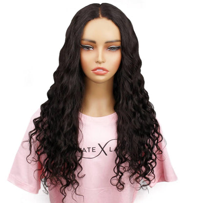 front of natural wave 2x6 hd closure wig