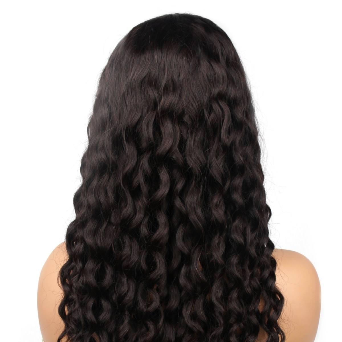 back of natural wave v part wig 