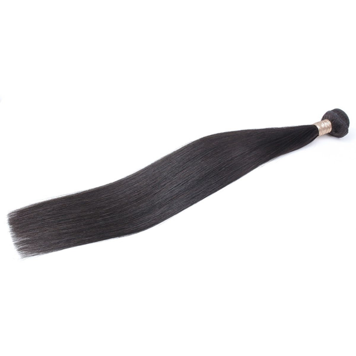 on straight human hair bundle