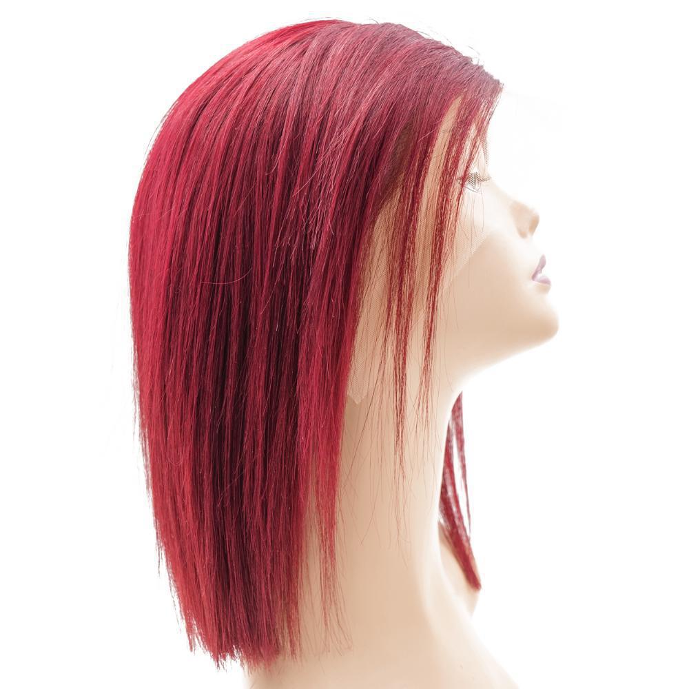 sideview of cherry bob wig