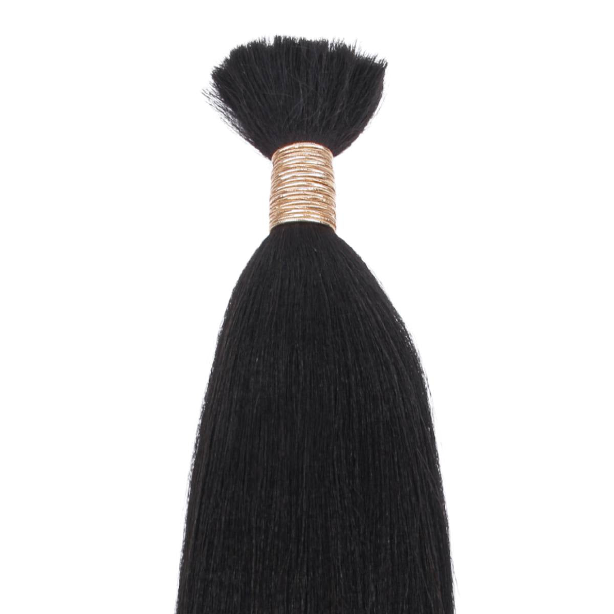 yaki straight bulk hair extensions