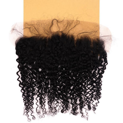 13x6 Transparent Kinky Curly Frontal tan