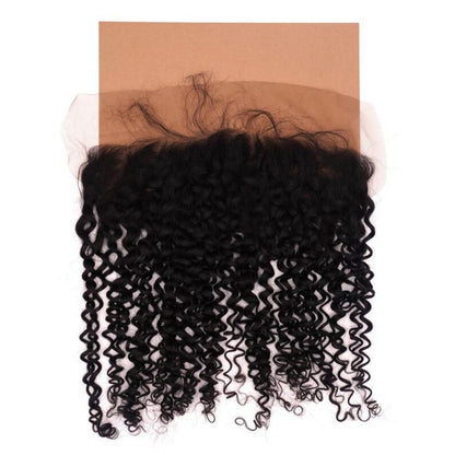 13x6 Transparent Deep Curly Frontal brown