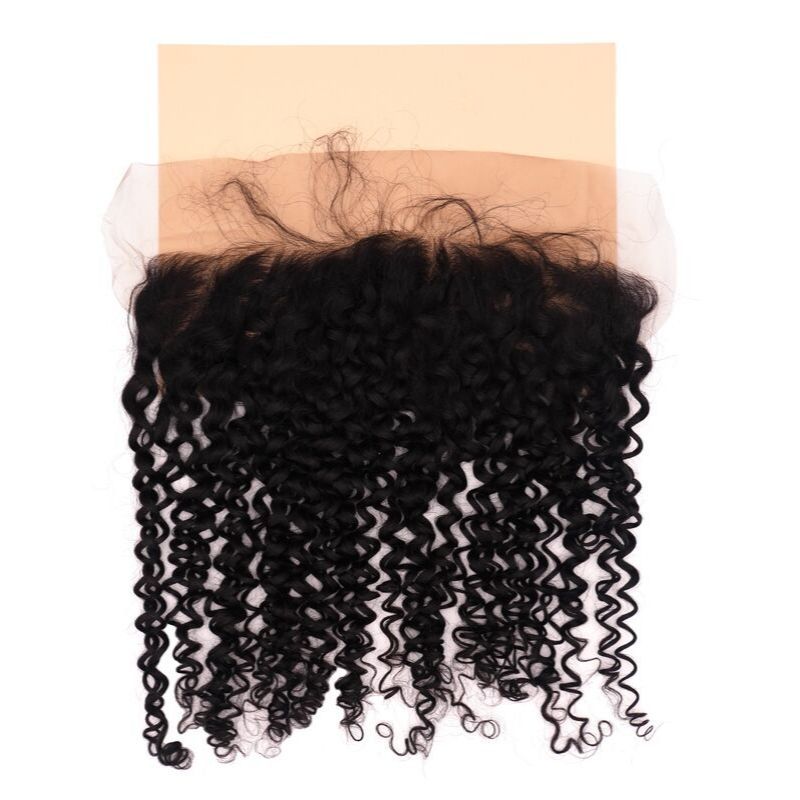 13x6 Transparent Deep Curly Frontal nude