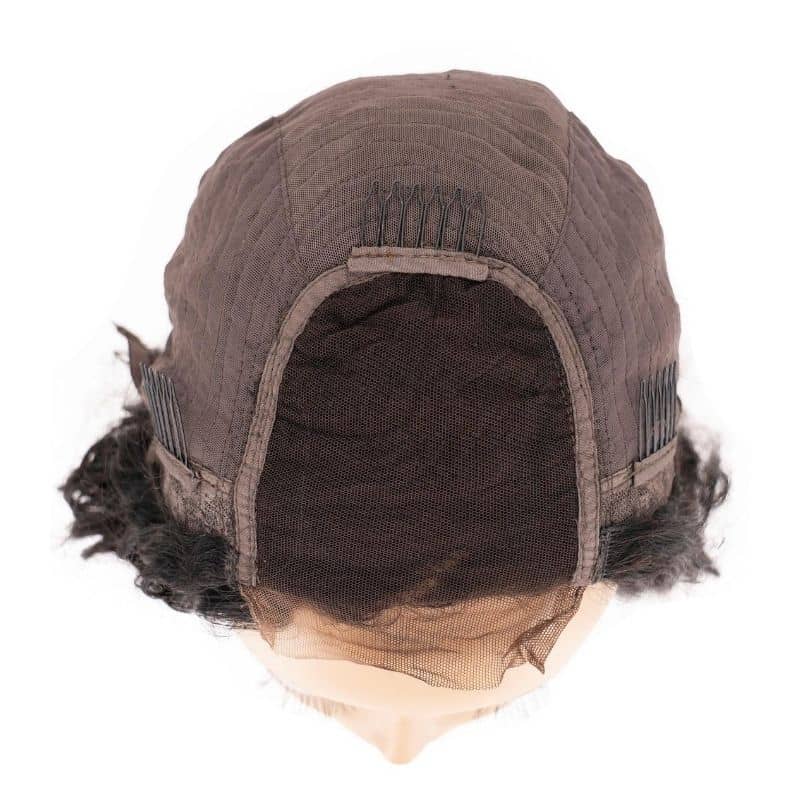 body wave closure wig cap