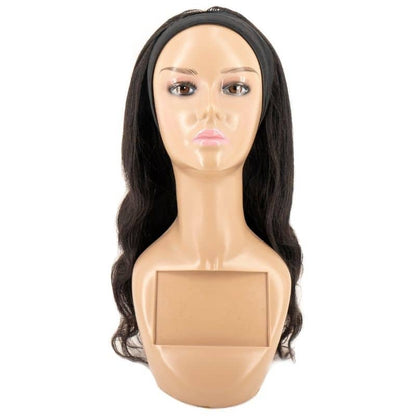 BW headband wig front